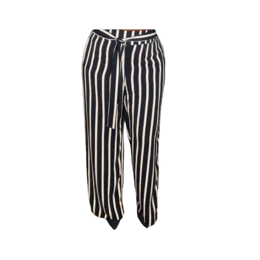 Forever 21 Blue Striped Wide Legged Pant Size XL